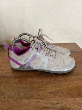 Xero Shoes Prio Neo Performance Barefoot Sneakers Gray Purple Hiking Women's Sz8